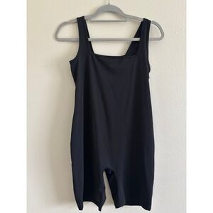 Ingrid & Isabel Maternity Romper Black Square Neck Active Lounge Small S